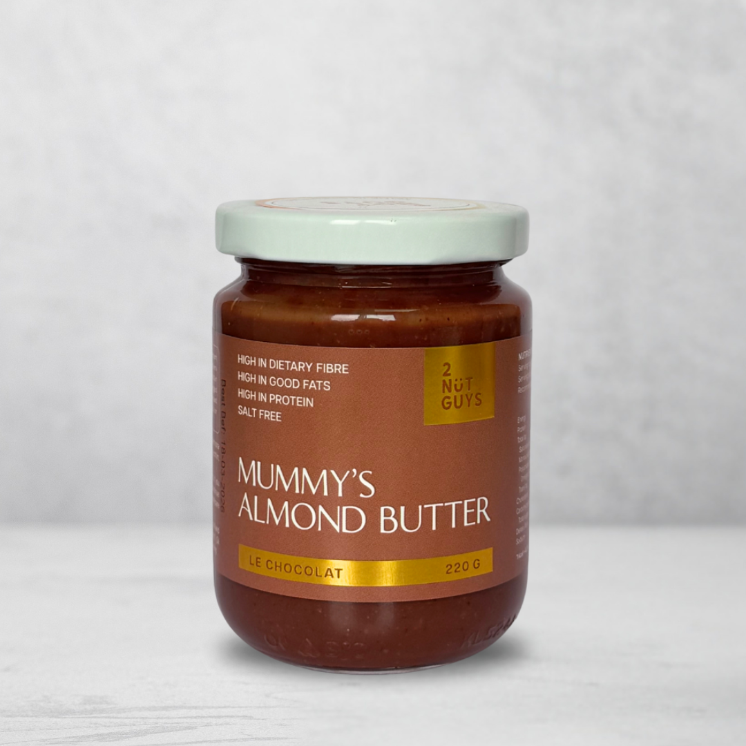 2NUTGUYS Mummy's Nutmond Butter -
Le Chocolat 220 g jar