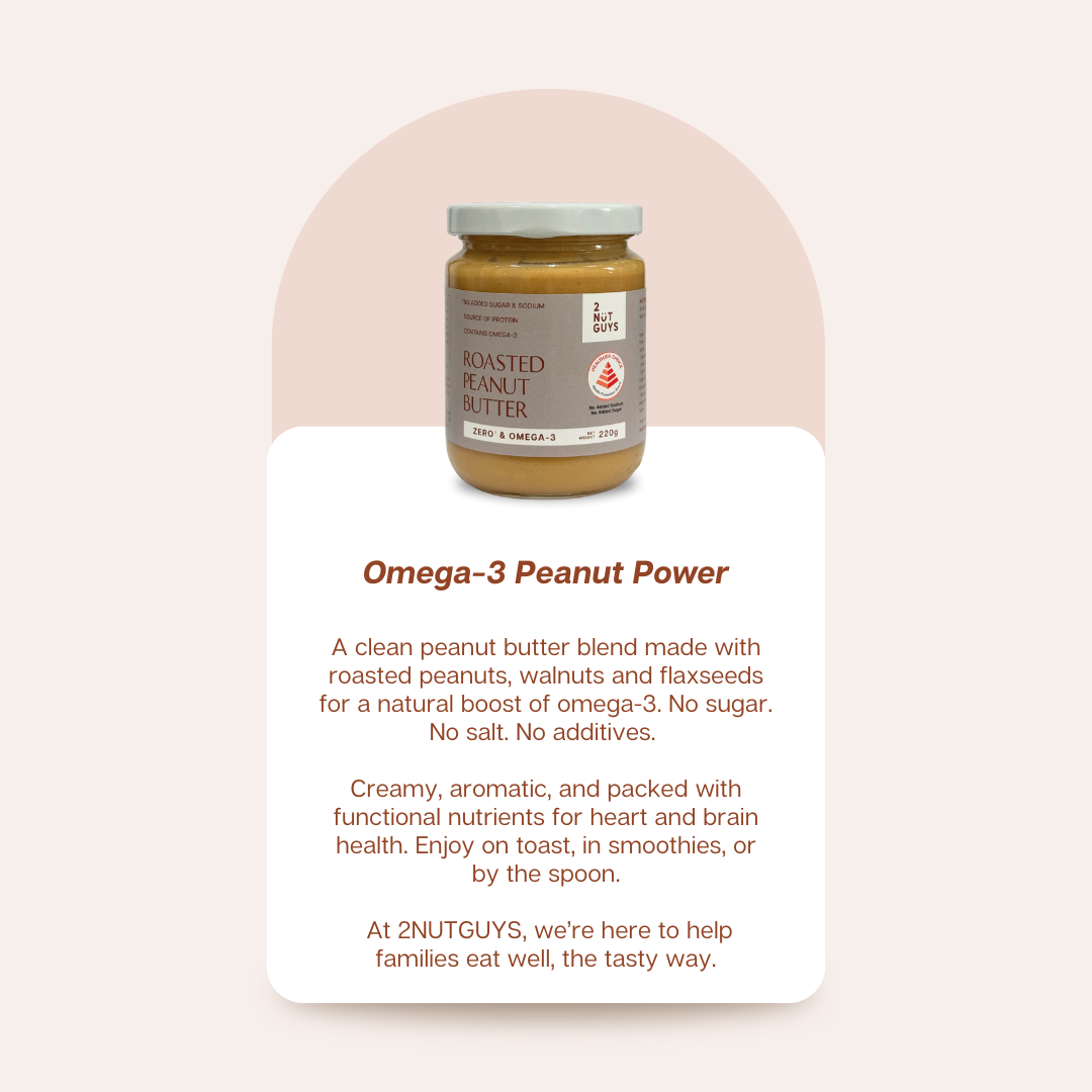 Roasted Peanut Butter - Zero & Omega-3 (220g)