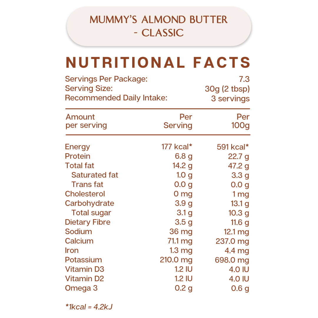 Mummy's Almond Butter - Classic (220g)