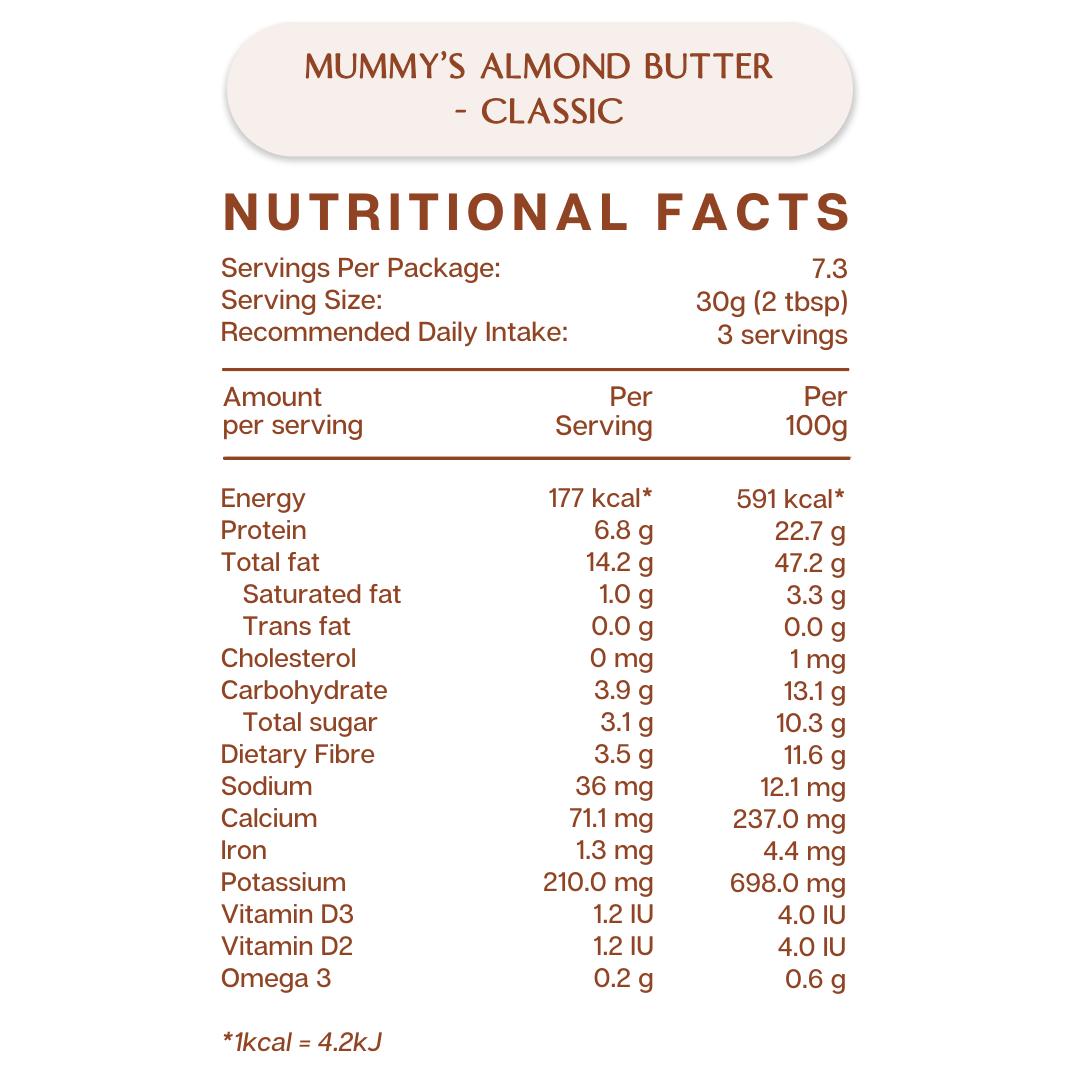 Mummy's Almond Butter - Classic (90g)