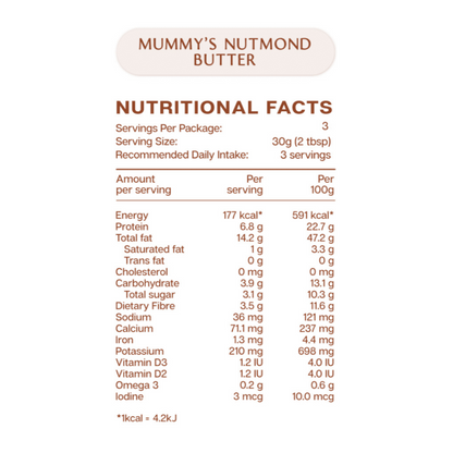 Mummy’s Nutmond Butter – Travel Size 90g